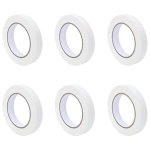 vidaXL Rubans de masquage pour peintre 6 pc Blanc 19mm x 50m Papier