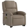 vidaXL Fauteuil inclinable de massage Cappuccino Similicuir