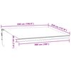 vidaXL Auvent r&eacute;tractable automatique anthracite et blanc 500x350 cm
