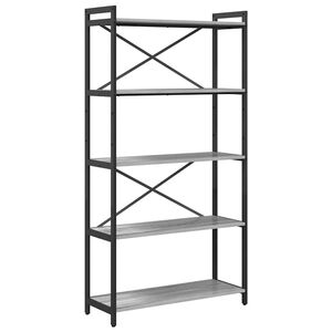 vidaXL &Eacute;tag&egrave;re 80 x 30 x 155 cm Bois d'ing&eacute;nierie Sonoma gris