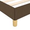 vidaXL Cadre de lit sans matelas marron fonc&eacute; 180x200 cm tissu