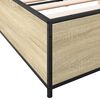 vidaXL Cadre de lit sans matelas ch&ecirc;ne sonoma 135x190 cm
