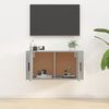 vidaXL Meuble TV mural Gris b&eacute;ton 80x34,5x40 cm