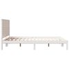 vidaXL Cadre de lit extra long sans matelas 140x220 cm bois massif