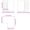 vidaXL Armoire murale d'angle de cuisine Kalmar ch&ecirc;ne marron