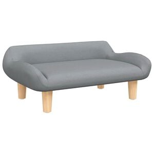 vidaXL Canap&eacute; pour enfants gris clair 70x40x24 cm tissu