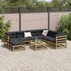 vidaXL Salon de jardin 8 pcs avec coussins bois de pin imprégné