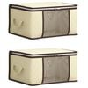 vidaXL Bo&icirc;te de rangement avec fen&ecirc;tre lat&eacute;rale transparente 2 pc