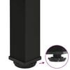 vidaXL Pieds de table console 4 pi&egrave;ces Noir 72-74 cm Acier