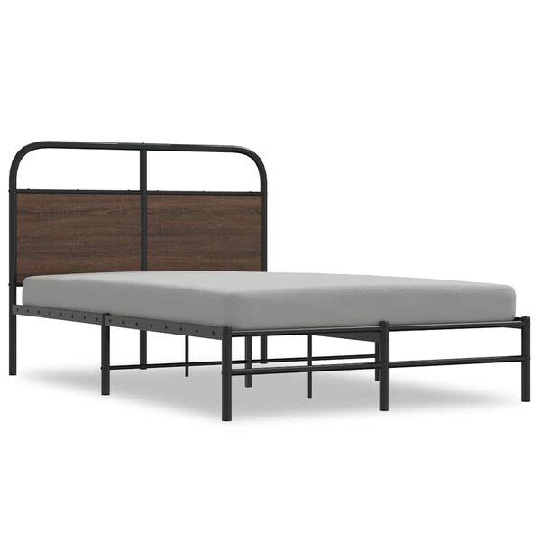 vidaXL Cadre de lit sans matelas 120x200 cm ch&ecirc;ne marron