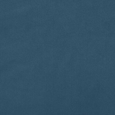 vidaXL Cadre de lit Bleu foncé 100x200 cm Velours