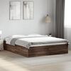 vidaXL Cadre de lit sans matelas ch&ecirc;ne marron 160x200 cm