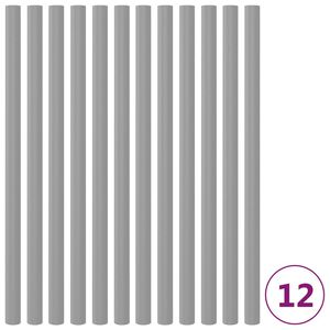 vidaXL Manchons en mousse pour poteau de trampoline 12 pcs 92,5cm Gris