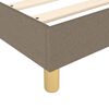 vidaXL Sommier &agrave; lattes de lit avec matelas Taupe 180x200 cm Tissu