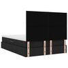 vidaXL Lit avec rangement et LED avec LED Noir 140 x 190 cm Polyester