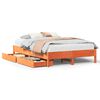 vidaXL Cadre de lit sans matelas cire marron 160x200cm bois pin massif