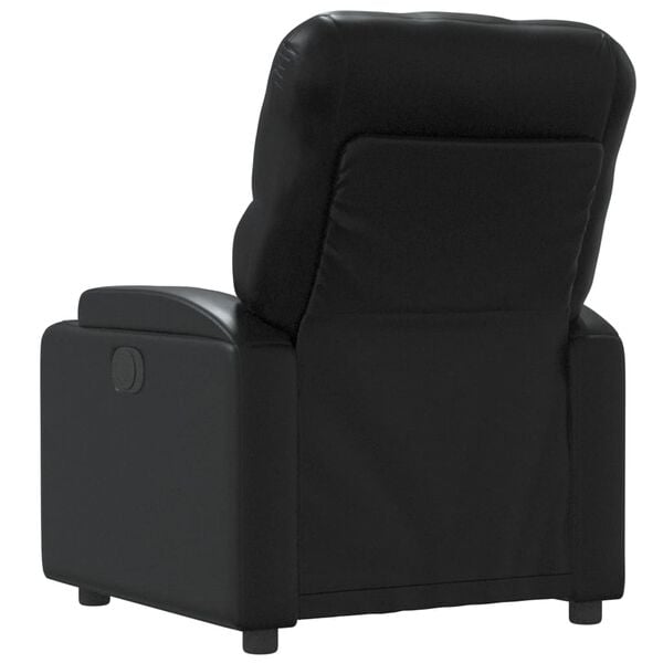 vidaXL Fauteuil inclinable Noir Similicuir