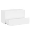 vidaXL Ensemble de meubles salle de bain 2 pcs blanc bois d'ingénierie
