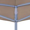 vidaXL Toit de tente de r&eacute;ception 6x3 m Taupe 270 g/m&sup2;