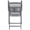 vidaXL Chaises pliables d'ext&eacute;rieur lot de 2 et coussins Bois d'acacia