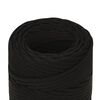 vidaXL Corde de travail Noir 2 mm 50 m Polyester