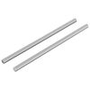 vidaXL Tige filet&eacute;e 2 pi&egrave;ces Argent&eacute; 6 x 135 mm Acier