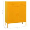 vidaXL Armoire de rangement Jaune moutarde 80x35x101,5 cm Acier