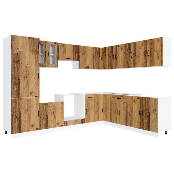 vidaXL Ensemble d'armoires de cuisine 14 pcs Kalmar bois d'ing&eacute;nierie