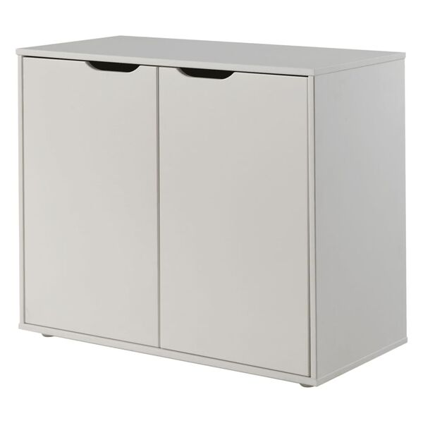 Vipack Armoire de rangement &agrave; 2 portes Pino Bois Blanc