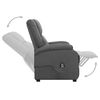 vidaXL Fauteuil Gris fonc&eacute; Tissu
