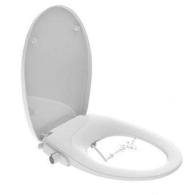EISL Siège de toilette à fermeture douce et fixation de pulvérisateur