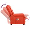 vidaXL Fauteuil de massage électrique Rouge Similicuir