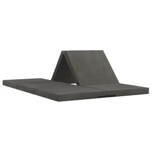 vidaXL Canap&eacute;-lit pliable 70 x 67 x 48 cm Gris fonc&eacute;