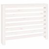 vidaXL Cache-radiateur Blanc 108,5x19x84 cm Bois massif de pin