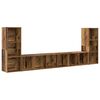 vidaXL Ensemble meuble TV 4 pcs Bois Ancien 37 x 35 x 107 cm