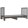 vidaXL Lit coulissant sans matelas gris 2x(90x190) cm