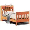vidaXL Cadre de lit sans matelas cire marron 100x200cm bois pin massif