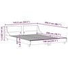 vidaXL Cadre de lit sans matelas blanc 140x200 cm bois de pin massif