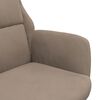 vidaXL Chaise de relaxation Taupe Similicuir daim