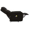 vidaXL Fauteuil de massage Noir Tissu