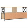 vidaXL Meuble TV chêne sonoma 90x33x45 cm bois d'ingénierie et fer