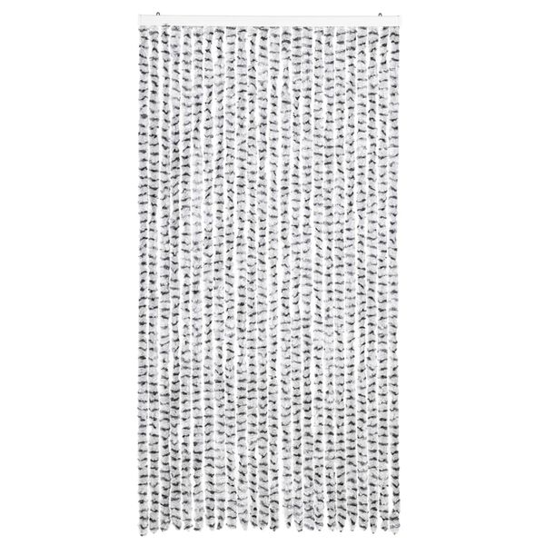 vidaXL Moustiquaire Gris clair et gris foncé 100x220 cm Chenille