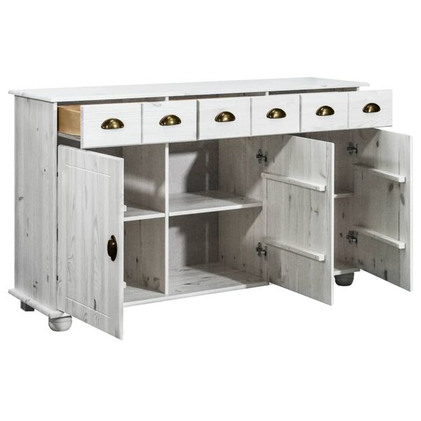 vidaXL Buffet 134x39x79,5 cm Bois de pin massif