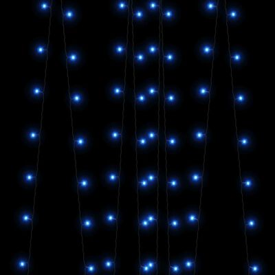 vidaXL Lampes solaires 2 pcs 2x200 LED Bleu Intérieur Extérieur