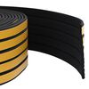 vidaXL joint de fen&ecirc;tre autocollant Noir 8 x 2 mm 25 m Mousse EPDM