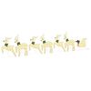 vidaXL Rennes LED 7 pc Dor&eacute; 43 x 18 x 66 cm tissu
