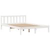vidaXL Cadre de lit sans matelas blanc 120x190 cm bois de pin massif