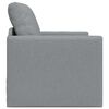vidaXL Canap&eacute;-lit pliant Gris clair 74 x 77 x 81 cm tissu