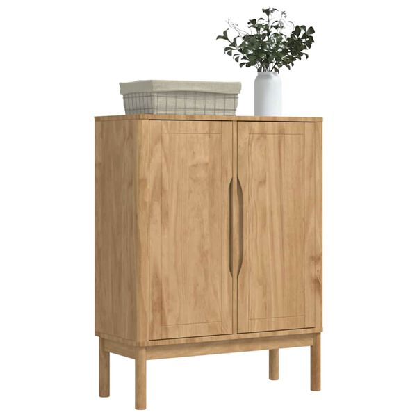vidaXL Buffet Cire marron 70 x 30 x 70,5 cm Bois de Pin Massif