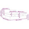 vidaXL Cadre de lit ottoman avec matelas rose 180x200 cm velours
